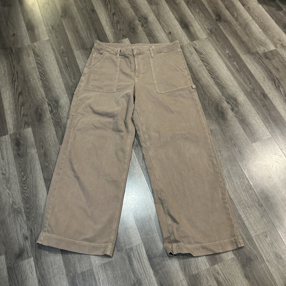 Women’s 16 American Eagle Wide Leg Camel Pants